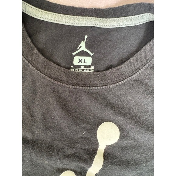 Jordan Air T-Shirt Graphic‎ Tee Jumpman Black Top Extra Large XL - Picture 3 of 3